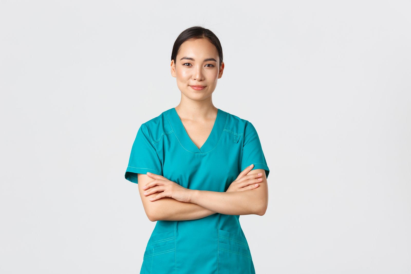 Portrait illustration of Priya Menon, Staff Nurse