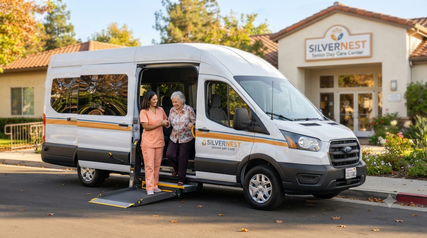 Illustration of the SilverNest transport van